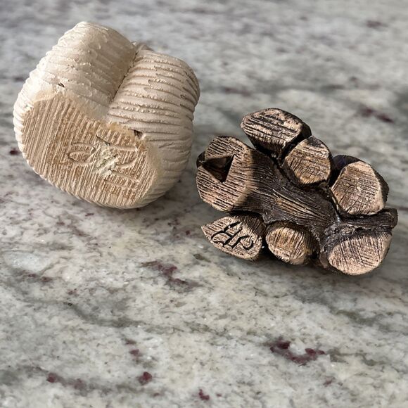 Vintage Artesania Rinconada Art Pottery Hand Crafted Clay Figurines Bear + Dog - Picture 5 of 6